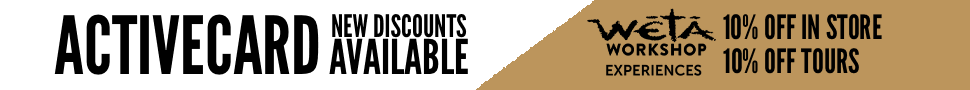 New ActiveCard Discounts Available: Wētā Workshop Experiences!