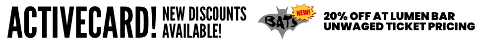 New ActiveCard Discounts! BATS Theatre