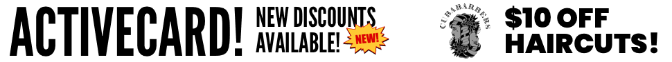 New ActiveCard Discounts! Cuba Barbers!